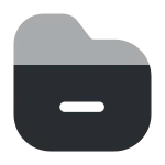 Folder Minus SVG Icon